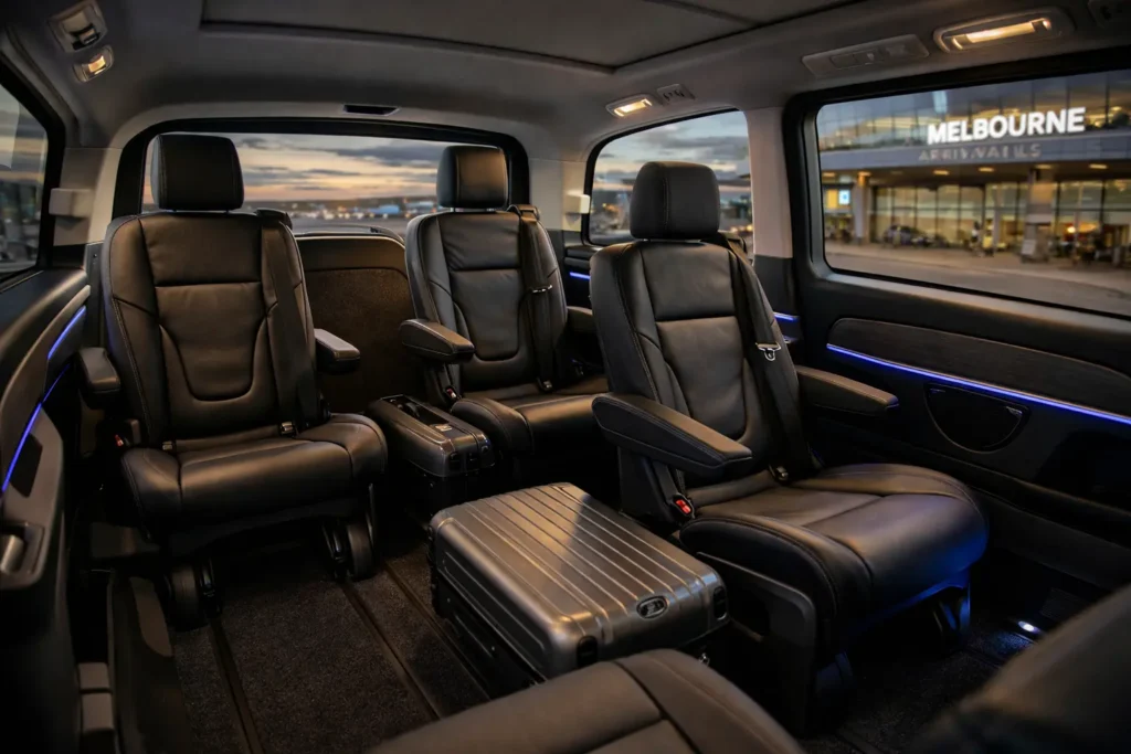 Luxury Mercedes V-Class interior