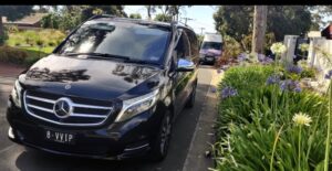 Taxi with baby seat Melbourne — Mercedes V Class family airport transfer