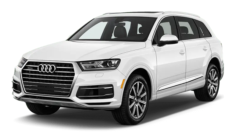 Premium Audi-Q7 Car in White Color