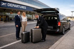 Premium chauffeur car drop off at Melbourne Airport