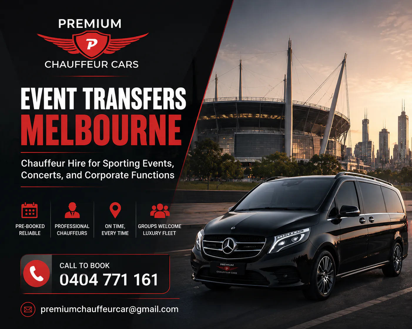 event transfer melbourne for sporting event, concerts and corporate events