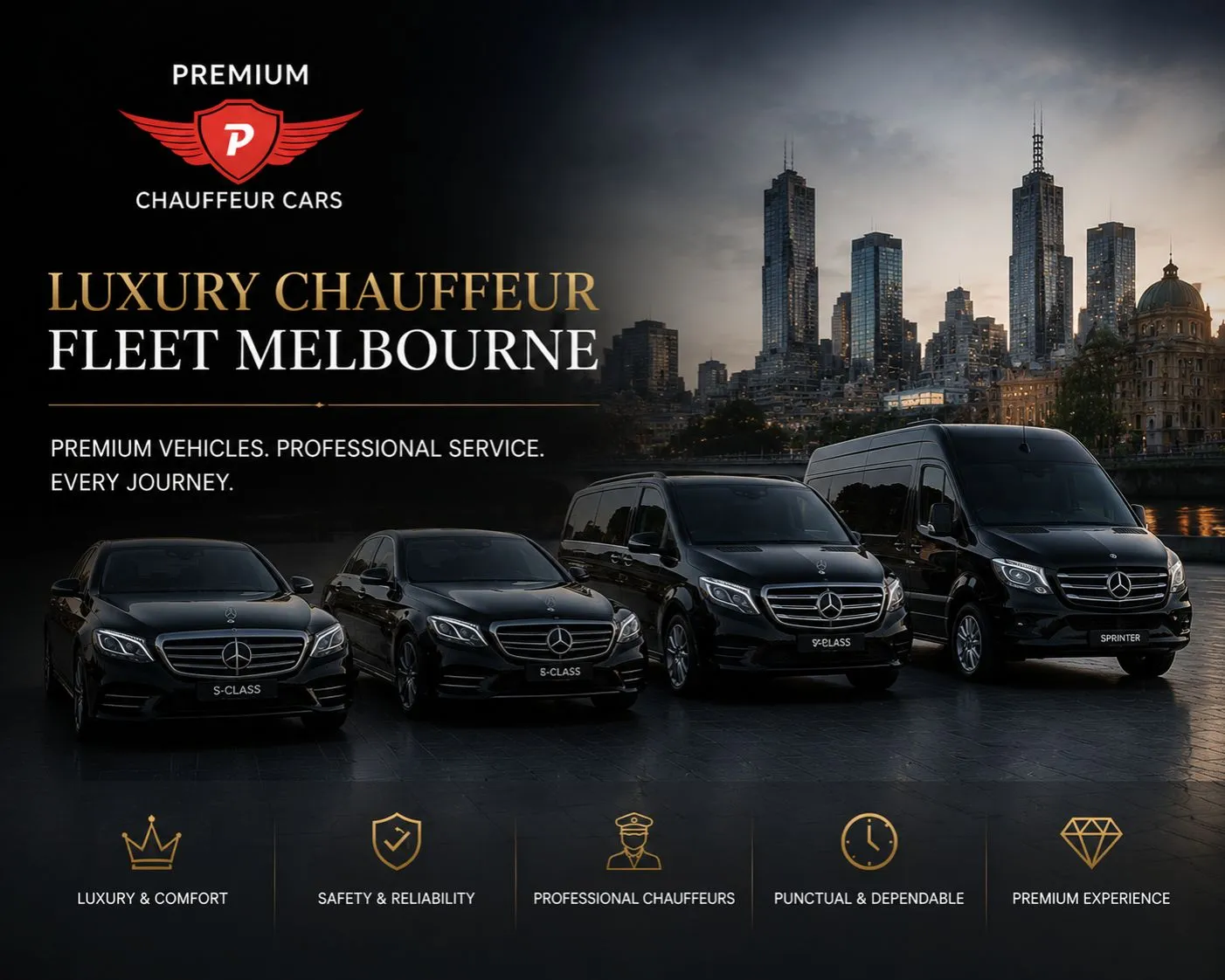 luxury chauffeur fleet melbourne